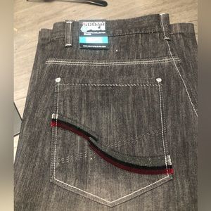 Vintage Southpole Jean Shorts Mens 38 charcoal Denim Baggy Relaxed Skater Y2K